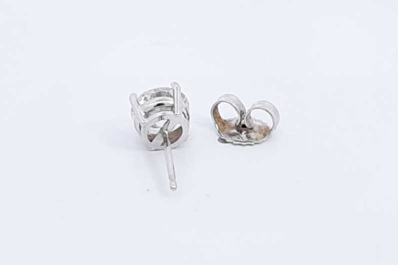 1.07ctw Diamond Stud Earring In 14k White Gold 0.9 Grams Eb0225loxzsa