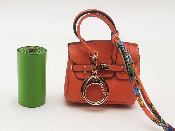 Orange Doggie Bag Holder Mini Bag Charm Aa0925csa