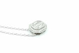 0.49cttw Diamond Pendant Necklace 14k White Gold 4.4 Grams 17 Inch Eb0926pxzsa