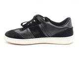 Salvatore Ferragamo Black Leather & Suede Sneakers Size 6 C Sd0325crsa