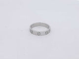 18k White Gold 3.1 Grams Wedding Band Size 4.5 Aa0326orzsa