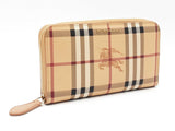 Burberry Ziggy Zip-around Wallet In Haymarket Check Coated Canvas Fw00725crdu