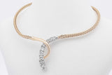 1.05cttw Diamond Necklace 18k Yellow Gold & Platinum Setting 15.4g Eb0126llxzsa