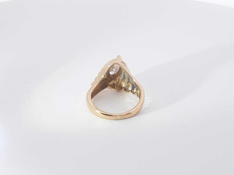 .50ctw Diamond 14k Yellow Gold 3.5 Grams Ring Size 4.5 Sd0625pzxsa