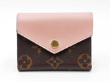 Louis Vuitton Zoé Wallet In Monogram Coated Canvas & Pink Leather Fw0926crdu