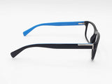 Prada Matte Black & Blue Full Rim Square Acetate Eyeglasses Fw0226lxzdu