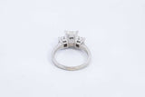 Approx. 2.6ctw Princess Cut Diamond Ring 14k White Gold 4.1g Eb0724ixzdu