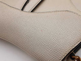 Christian Dior Small Saddle Bag In Craie Grained Calfskin Fw0726rxzdu