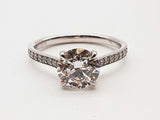 1.85 Cttw Lab Grown Diamonds 14k White Gold 2.5g Ring Size 6.25 Do0326ccrde