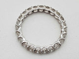 1.61 Cttw Lab Grown Diamonds 14k White Gold 1.47g Ring Size 6 Do0726porde
