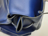 Hermes Kelly 50 Voyage Blue Leather Palladium Hardware Tote Bag Do1023lorxzde