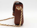Gucci Crystal Gg Monogram Mini Horsebit Brown Handbag Aa0626ezxsa
