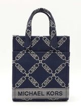 Michael Kors Extra Small Gigi Tote Bag In Logo Jacquard Fw0726wrdu