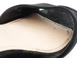 Miu Miu Black Suede Ankle Strap Platform Heels Size It 39 Do0625rxde
