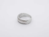 .72 Ctw Diamond 14k White Gold 6.6 Grams Ring Size 7.5 Sd0725wrzsa