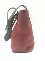 Burberry Burgundy Econyl Nylon Logo Tote Bag Eb0425oxzsa