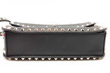 Valentino Garavani Rockstud Black Leather Crossbody Bag Eb0826rxzsa