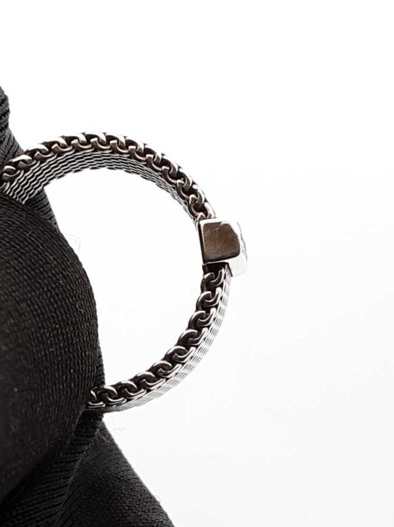 Tiffany & Co. Somerset Wide Mesh Ring In Sterling Silver 3.9g Size 5 Fw1125izdu