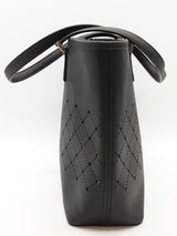 Michael Kors Laser Cut Black Saffiano Leather Tote Bag Do0826oxde