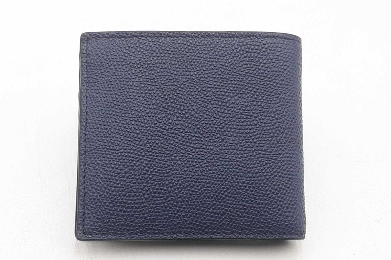 Bally Navy Blue Bifold Wallet Eb0325ixsa