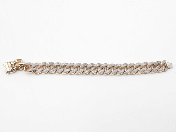 5.76ctw 14k Yellow Gold 36.5 Grams Cuban Bracelet 6 Inch Sd0825lrzxsa