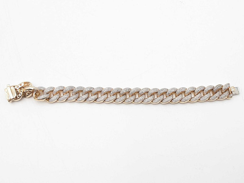 5.76ctw 14k Yellow Gold 36.5 Grams Cuban Bracelet 6 Inch Sd0825lrzxsa