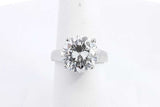 Approx. 5ctw Diamond Ring In 14k White Gold  6.54 Grams Size 7 Eb0924lrxxzsa