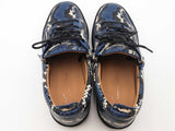 Giuseppe Zanotti Frankie Low Top Blue Snakes Shoes Size 43 Aa0326ezsa