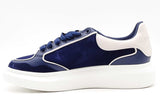 Alexander Mcqueen Oversized Blue Suede Low Top Sneakers Size 47 Eb0125lorsa