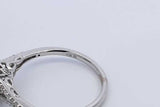 0.83ctw Diamond Ring In 10k White Gold 2.2 Grams Size 7 Eb0126lsxdu