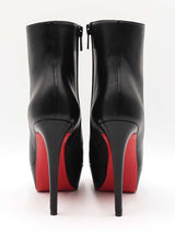 Christian Louboutin Bianca Ankle Boots In Black Leather Size Eu 36 Fw1225lordu