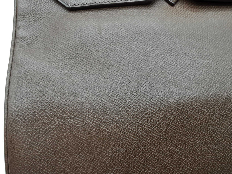 Hermes Birkin 35 Toundra Brown Epsom Palladium Hardware Handbag Do0825sxzxde