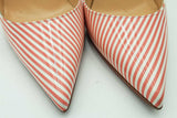 Christian Louboutin Pigalle Follies Striped Leather Pumps Size 39 Eb0526lrxsa