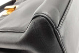Fendi Peek-a-boo Black Leather Top Handle Bag Eb0426cxzde