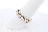 Tiffany & Co. Sixteen Stone Diamond Platinum & 18k Ring 9.6g Sz 7.5 Eb0826iexzde