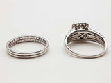3.51 Cttw Natural Diamonds 14k Wg 12.8g 3 Set Rings Size 11.75 Do0226exzxde