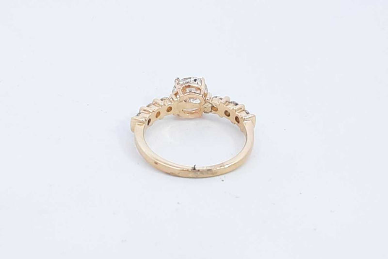 Approx. 1.15ctw Round Diamond Ring In 14k Yellow Gold 2.9g Size 7 Eb0724pxzdu