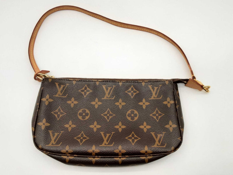 Louis Vuitton Pochette Brown Monogram Shoulder Clutch Do1024rxzde