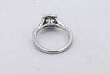 0.78cttw Diamond Ring In 10k White Gold 2.5 Grams Size 4 Eb0726oxzsa