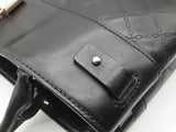 Michael Kors Gramercy Black Chain Logo Leather Satchel Tote Bag Do0826rxde