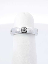 0.65 Cttw Diamond & 14k White Gold Anniversary Ring 6.3 Grams Size 4 Fw0226iszdu