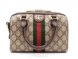 Gucci Ophidia Small Boston Bag In New Gg Monogram Coated Canvas Fw0526izxdu