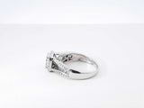 0.56 Cttw Diamond & 10k White Gold Engagement Ring 3.6 Grams Size 5.25 Fw0526ozxdu