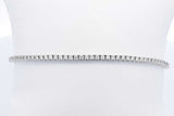 Approx. 1.0ctw Lab Grown Diamond Tennis Bracelet Sterling Silver 5.5g Eb1124llwdu