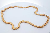 21k Yellow Gold Etched Link Chain Necklace 23.8 Grams 22 Inch Eb0626orxzde