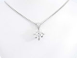 Approx. 1.5ctw Diamond Pendant With 14k White Gold Chain 4g 16 Inch Eb0724ocxzsa