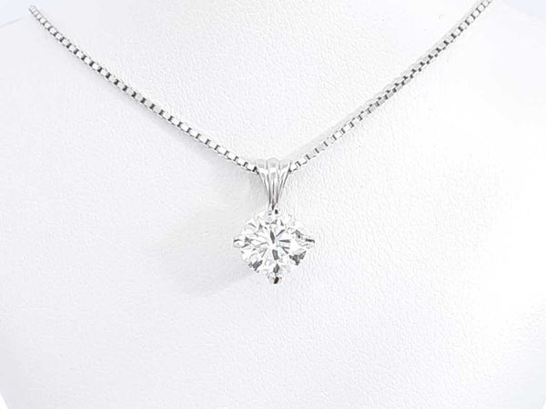 Approx. 1.5ctw Diamond Pendant With 14k White Gold Chain 4g 16 Inch Eb0724ocxzsa