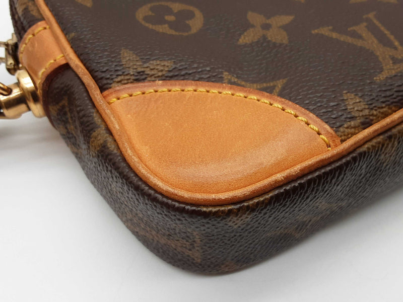 Louis Vuitton Pochette Brown Monogram Clutch Do0425pirde