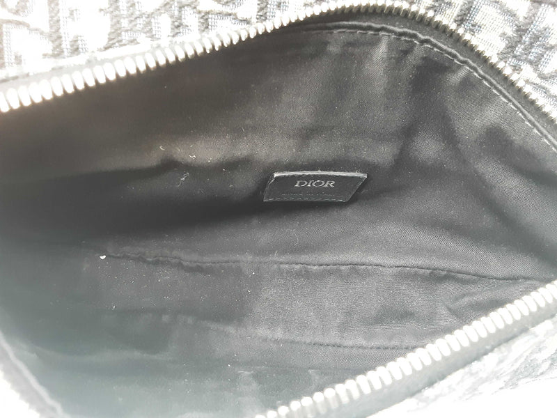 Christian Dior Saddle Tan Navy Oblique Logo Canvas Crossbody Bag Do0425loxzde