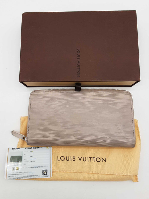 Louis Vuitton Gray Epi Leather Zipper Wallet Do0725oxzde